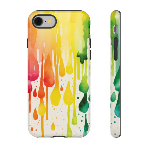 Rainbow Spring Showers - Impact Resistant Phone Case
